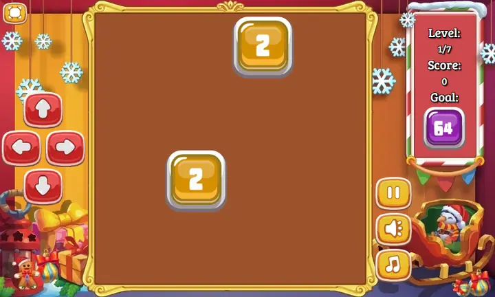 Screenshot from 2048 Christmas