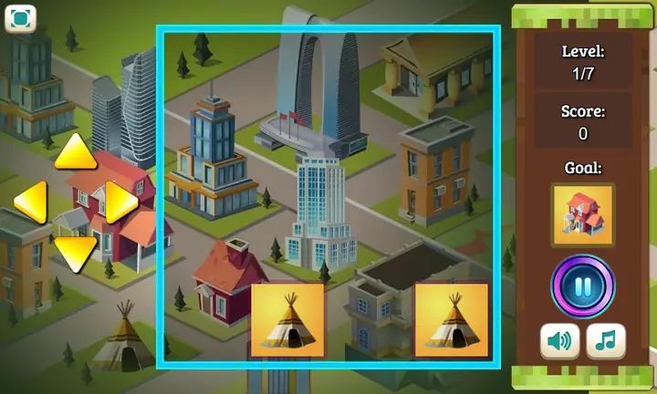 Snimak ekrana iz igre 2048 City