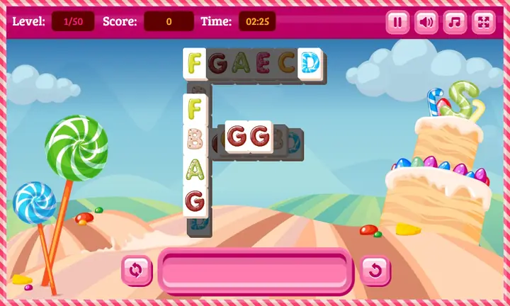 Snimak ekrana iz igre ABC Tiles