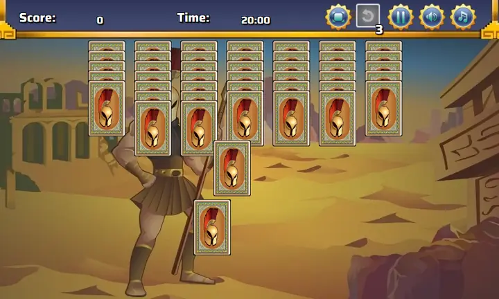 Snimak ekrana iz igre Achilles Solitaire
