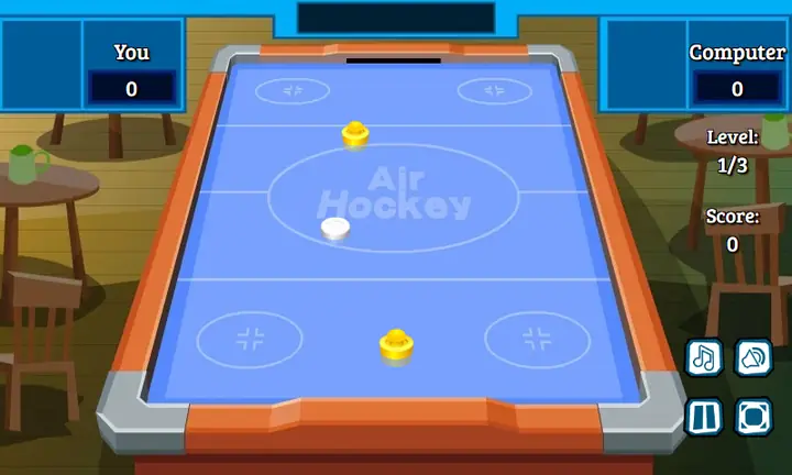 Screenshot from Air Hockey