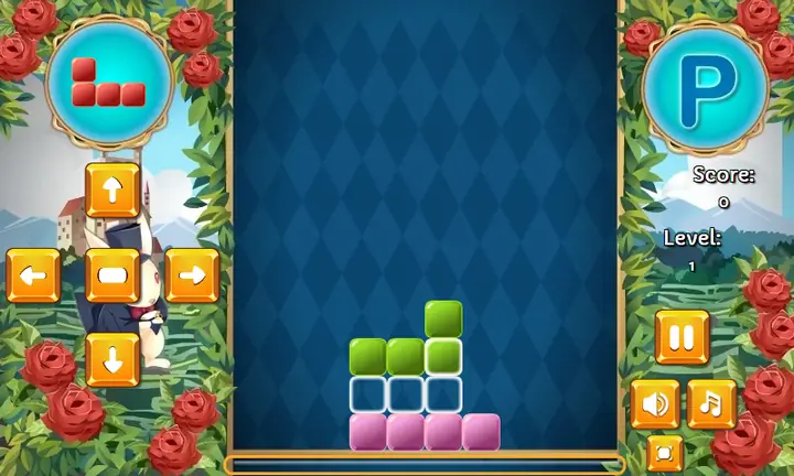 Snimak ekrana iz igre Alice in Tetrisland