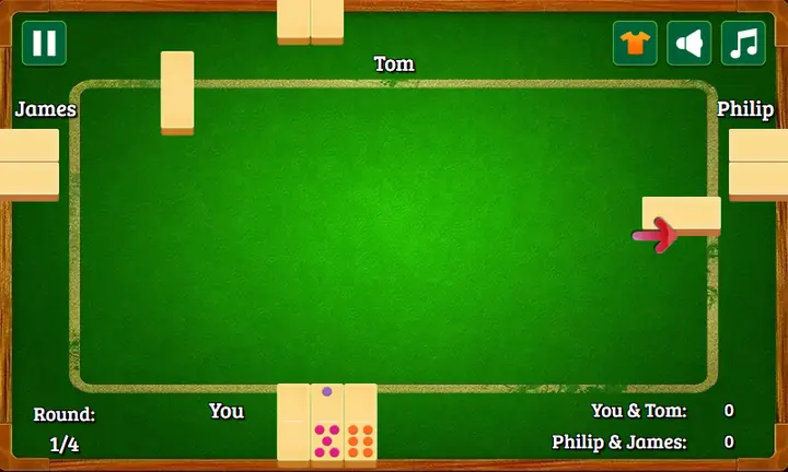 Snimak ekrana iz igre All Fives Domino