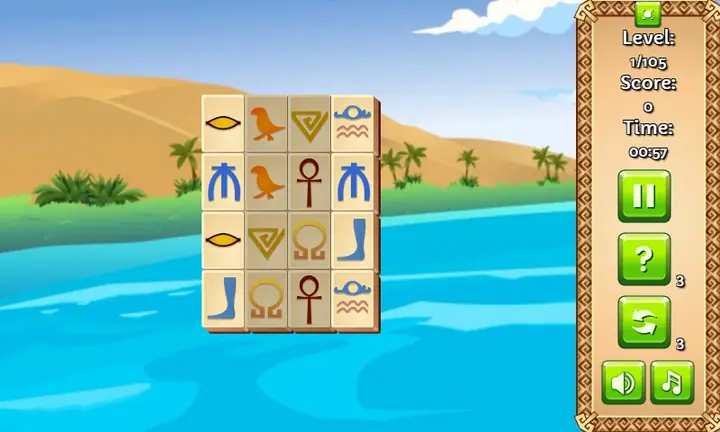 Screenshot from Ancient Egypt Mahjong