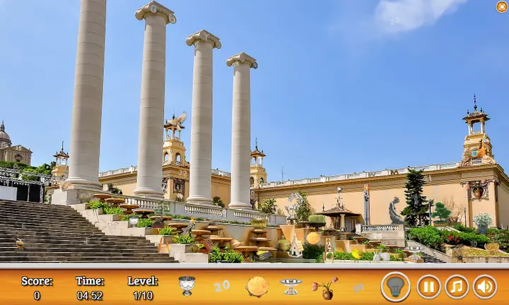 Snimak ekrana iz igre Barcelona Hidden Objects