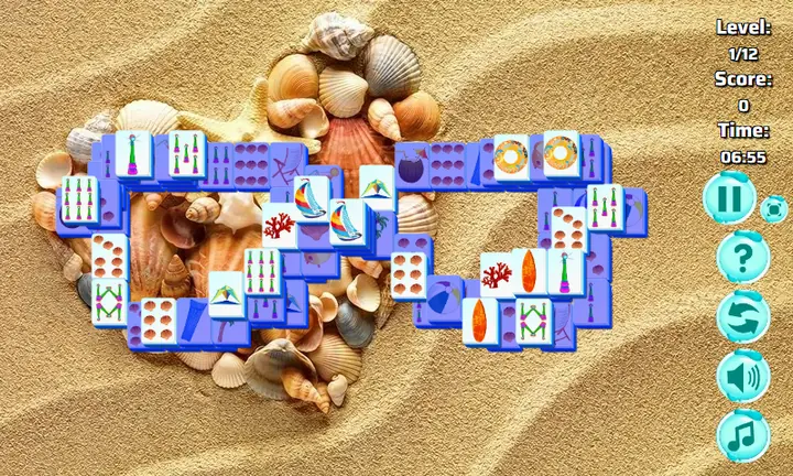 Screenshot from Beach Mahjong