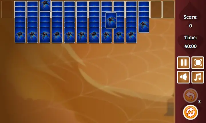 Screenshot from Big Spider Solitaire