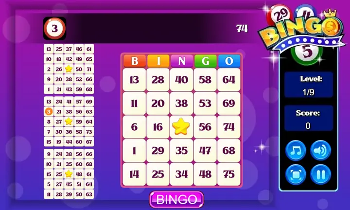 Snimak ekrana iz igre Bingo