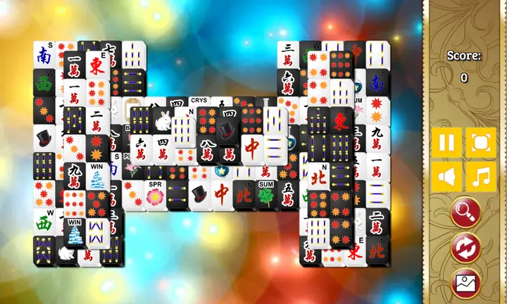 Snimak ekrana iz igre Black and White Mahjong 2 Untimed