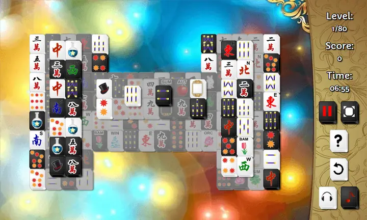 Snimak ekrana iz igre Black & White Mahjong