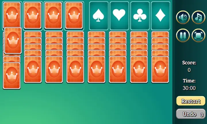 Screenshot from Blind Freecell
