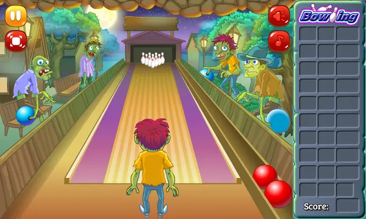 Snimak ekrana iz igre Bowling
