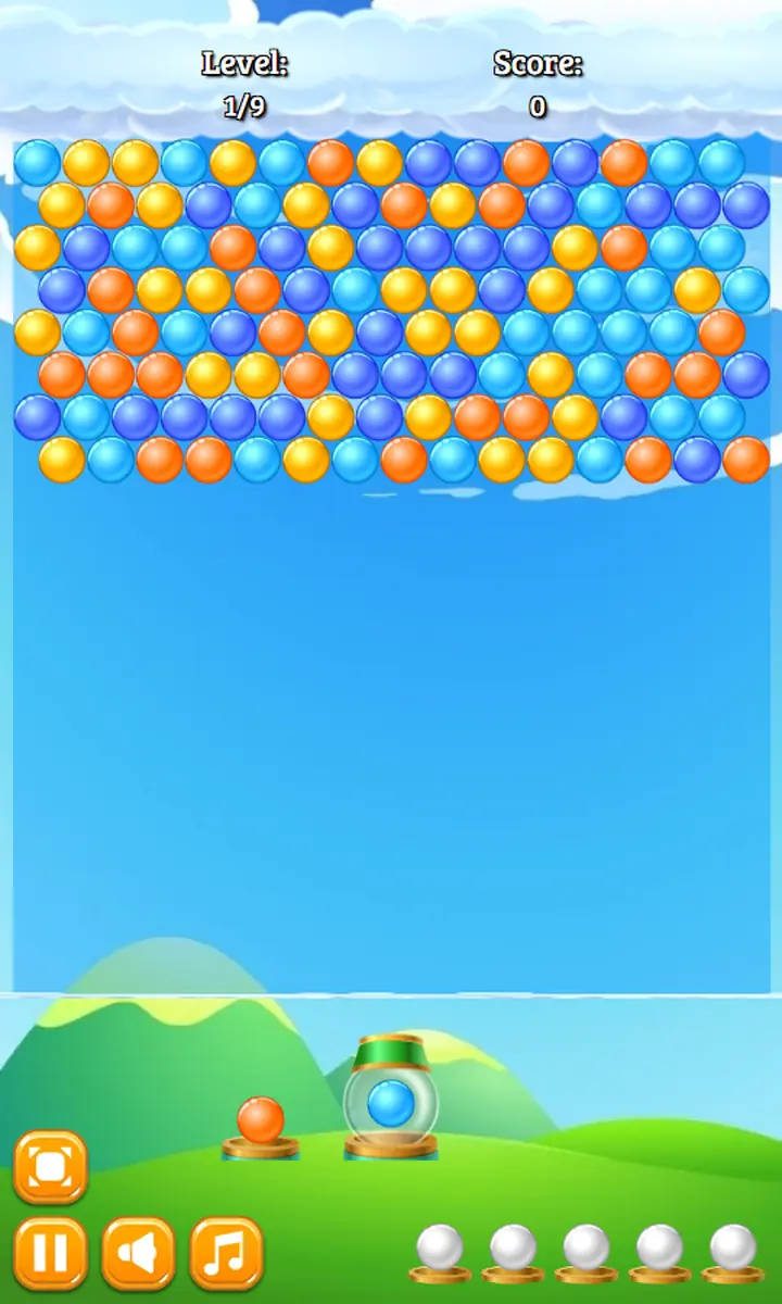 Snimak ekrana iz igre Bubble Shooter