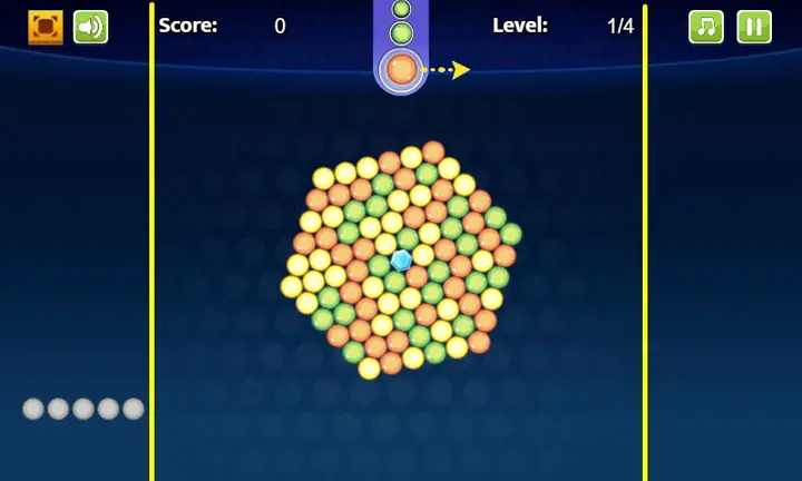Snimak ekrana iz igre Bubble Spinner