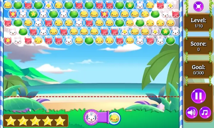 Snimak ekrana iz igre Bubble Zoobies