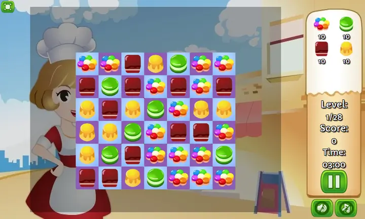 Snimak ekrana iz igre Cake House