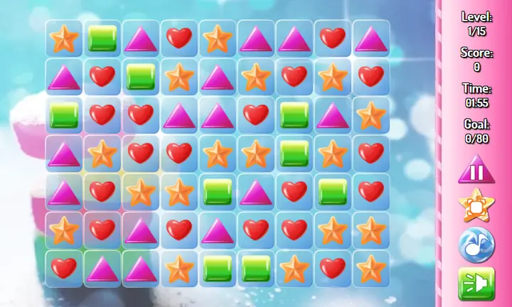 Snimak ekrana iz igre Candy Match