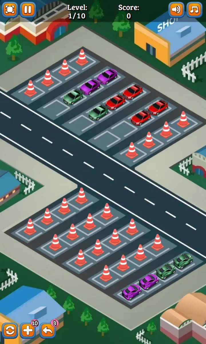 Snimak ekrana iz igre Car Park Sort