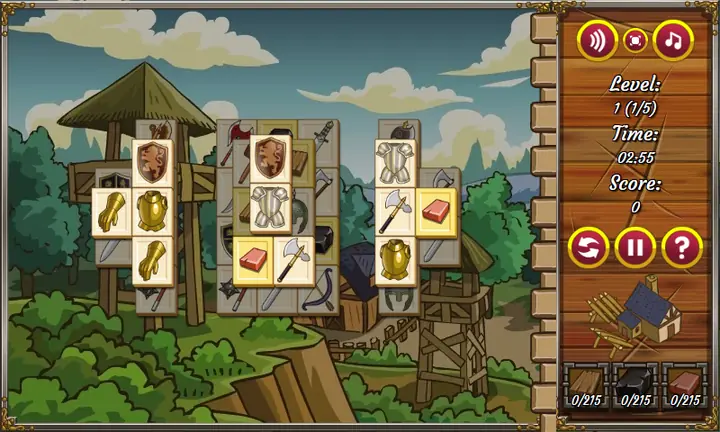 Snimak ekrana iz igre Castle Mahjong