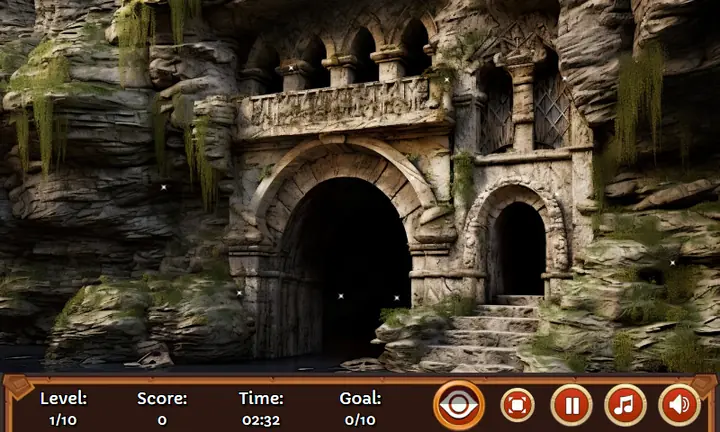 Snimak ekrana iz igre Cavern: Hidden Stars