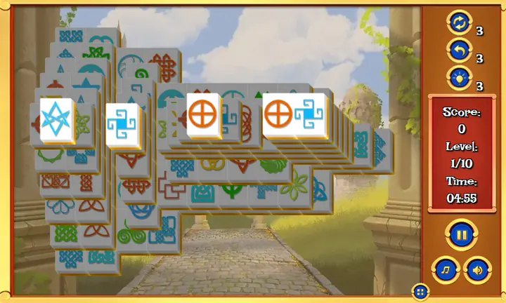 Screenshot from Celtic Mahjong