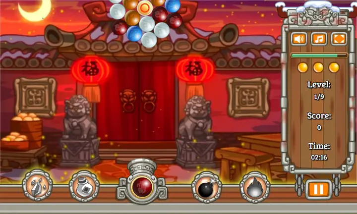 Snimak ekrana iz igre Chinese Marbles