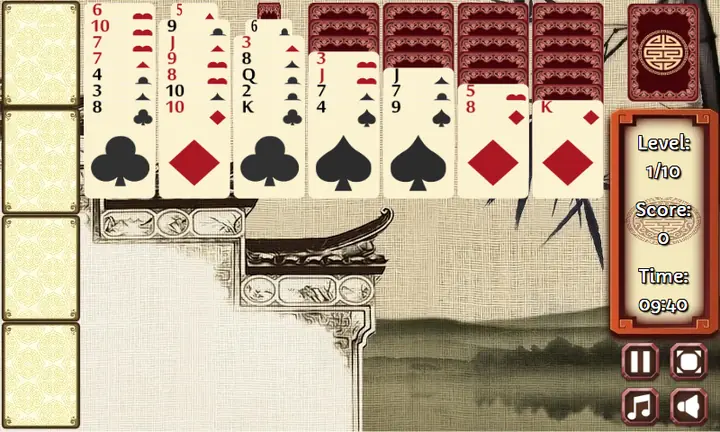 Snimak ekrana iz igre Chinese Solitaire