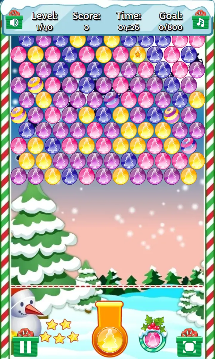 Snimak ekrana iz igre Christmas Bubbles