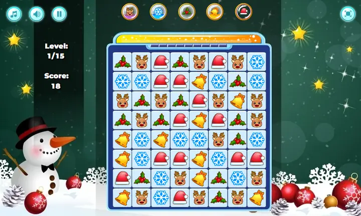 Screenshot from Christmas Match 3