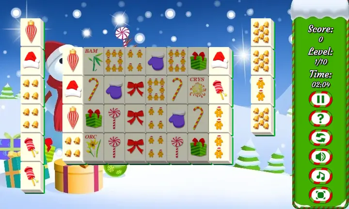 Screenshot from Christmas Triple Mahjong