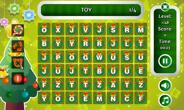 Screenshot from Christmas Words