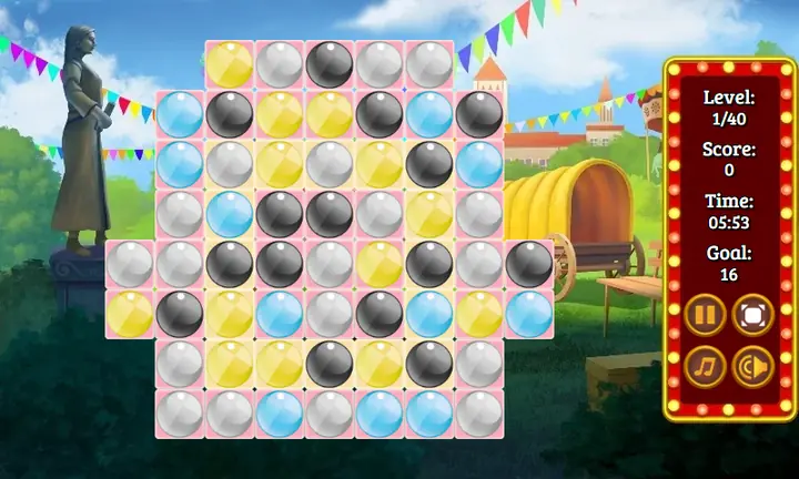 Snimak ekrana iz igre Circus Match 3