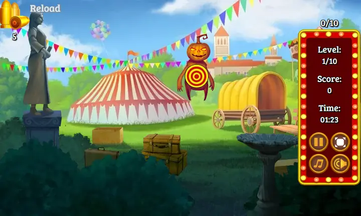 Snimak ekrana iz igre Circus Shooter