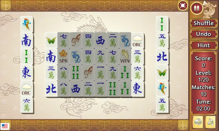 Screenshot from Classic Mahjongg