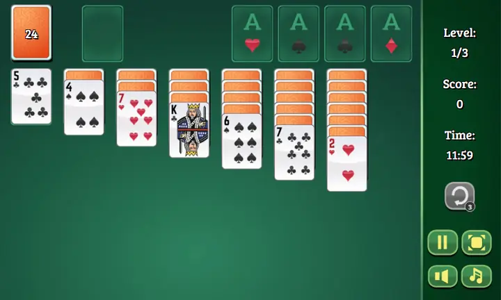 Snimak ekrana iz igre Classic Solitaire