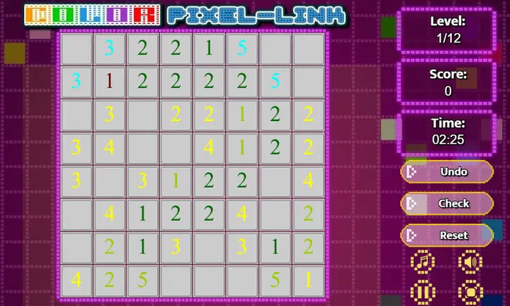 Snimak ekrana iz igre Color Pixel Link