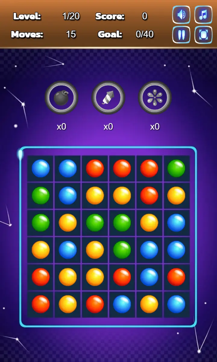 Snimak ekrana iz igre Connect the Bubbles