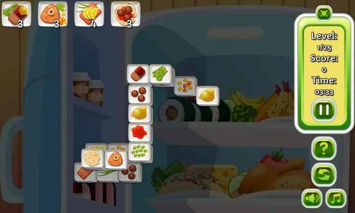 Snimak ekrana iz igre Cooking Mahjong