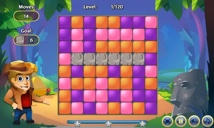 Snimak ekrana iz igre Crushed Tiles