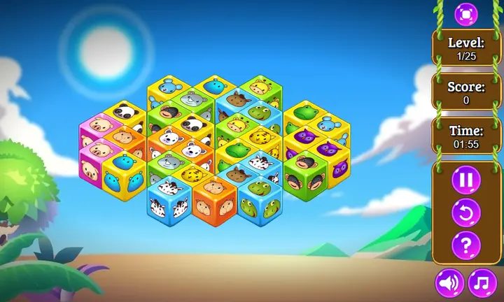 Snimak ekrana iz igre Cube Zoobies