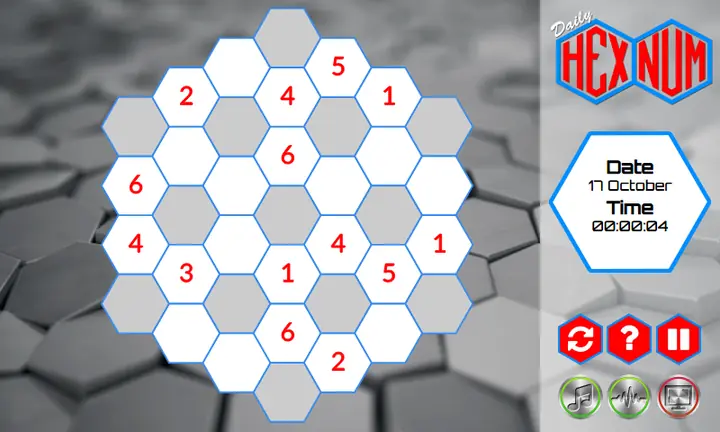 Snimak ekrana iz igre Daily Hexnum