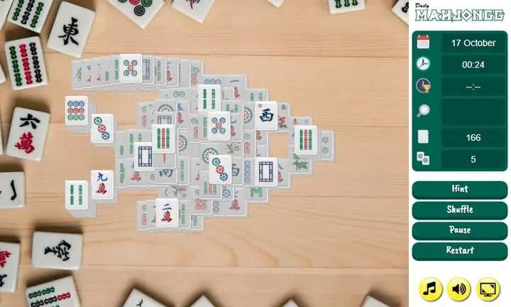 Snimak ekrana iz igre Daily Mahjongg