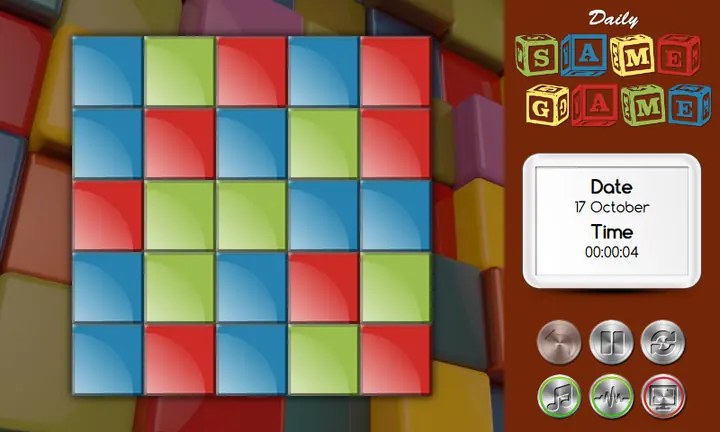 Snimak ekrana iz igre Daily Same Game