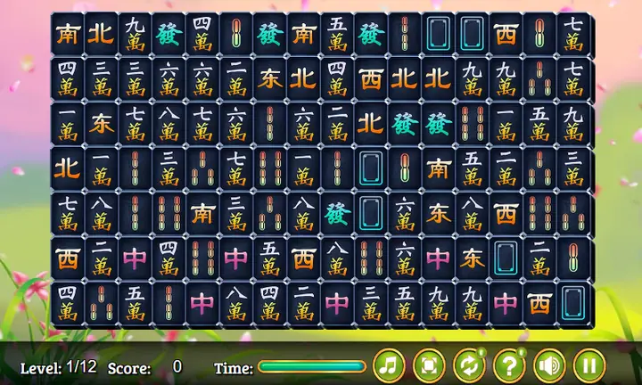 Screenshot from Dark Mahjong Connect