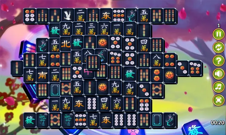 Snimak ekrana iz igre Dark Mahjong Solitaire