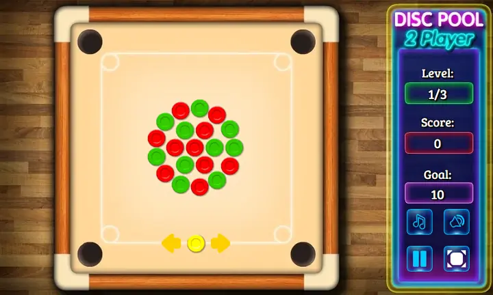 Snimak ekrana iz igre Disc Pool 2 Player