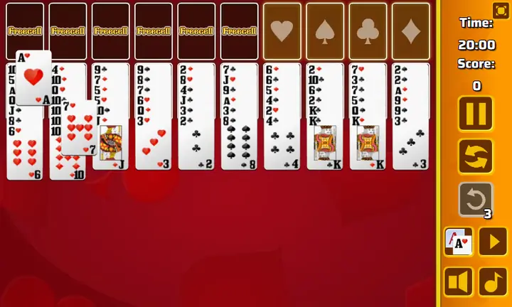 Snimak ekrana iz igre Double Freecell