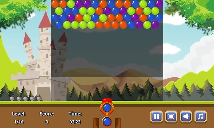 Snimak ekrana iz igre Dragon Bubble