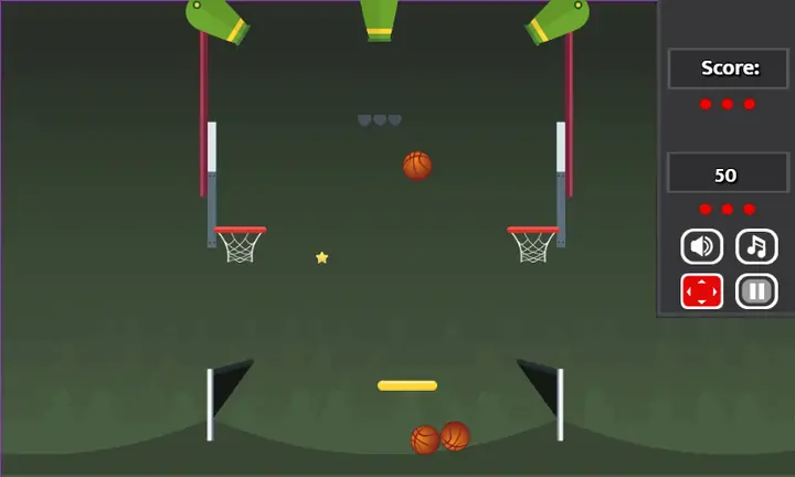 Snimak ekrana iz igre Dunk Balls