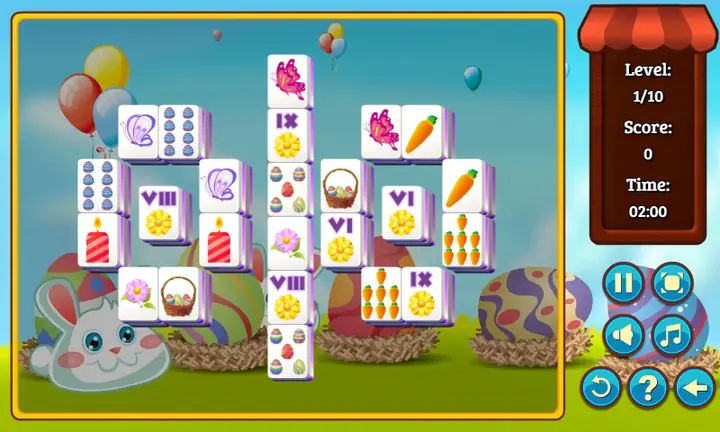 Snimak ekrana iz igre Easter Mahjongg